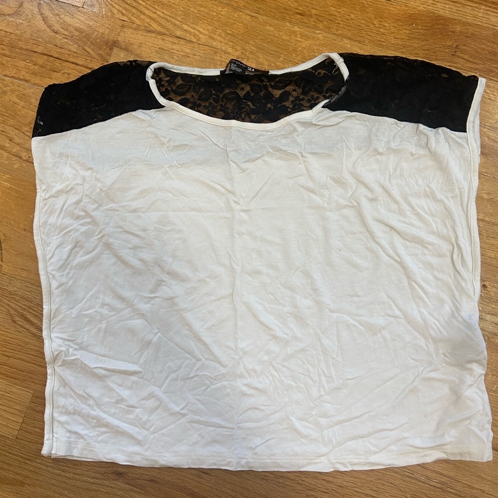 Lace detail top